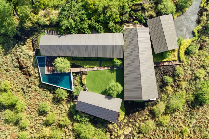 Hale Mau'u house from above