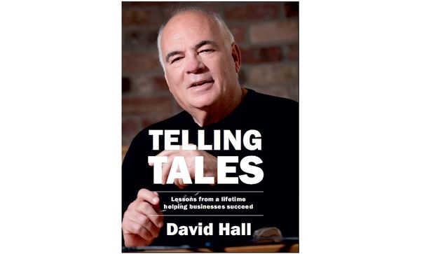 Cover drive: David Hall's new book.