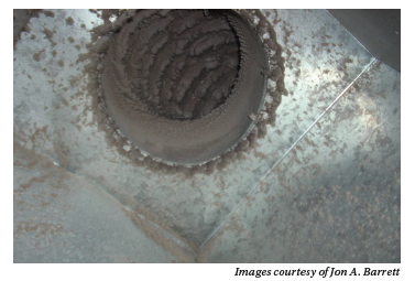 Surface mounted HVAC system duct