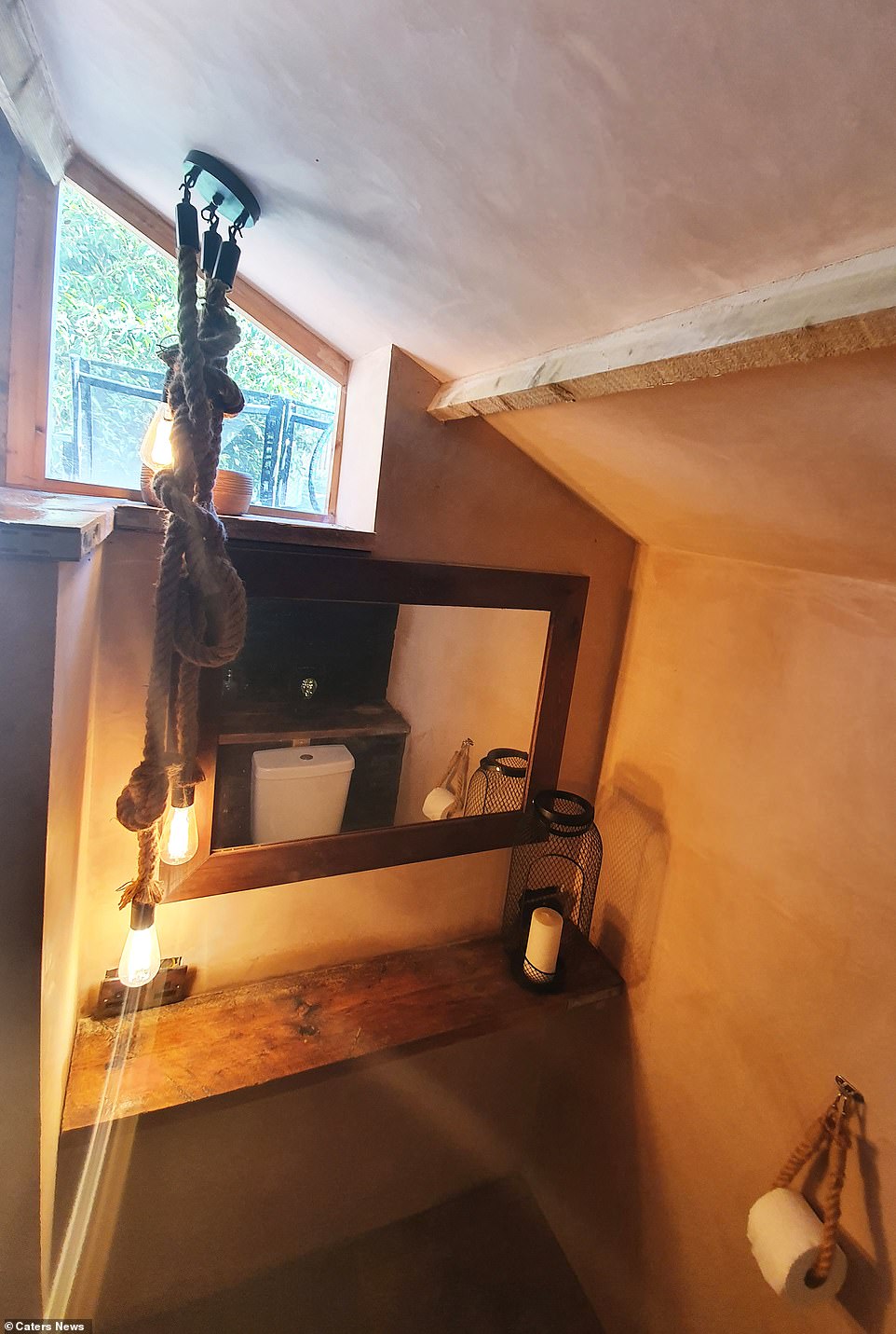 He said: 'I built it with most of the materials we excavated, so in total it only cost about £1,000 to build, but it was well worth it'
