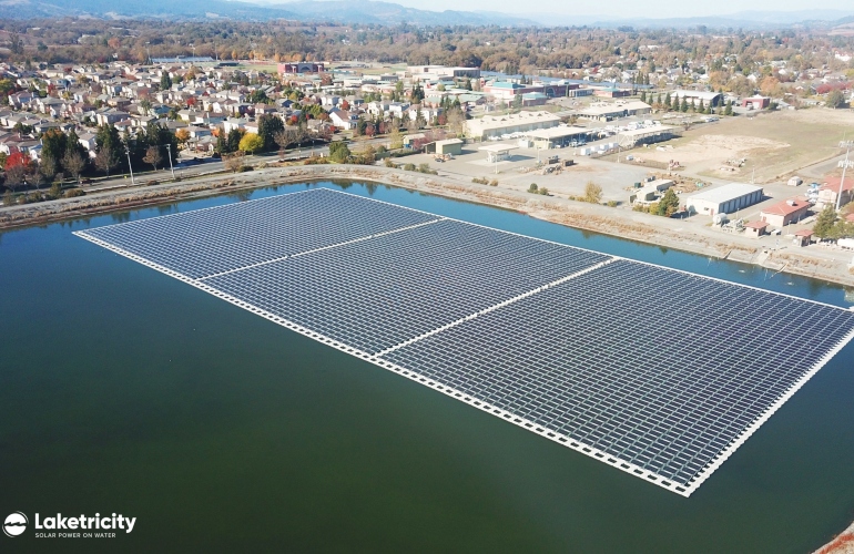 bluewave solar laketricity ciel terre floating solar Credit: Laketricity