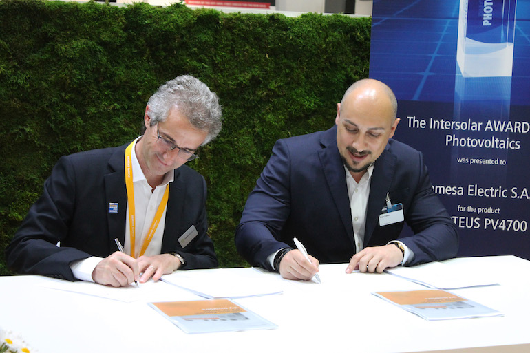 FIRMA Siemens AG signs agreement to procure Gamesa Electric central inverters