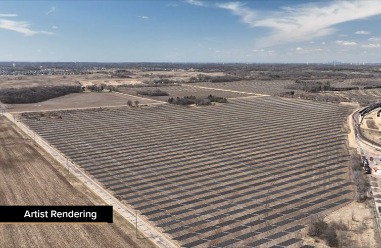 depcom refinery solar project rendering An artist rendering of the solar project at . DEPCOM Power