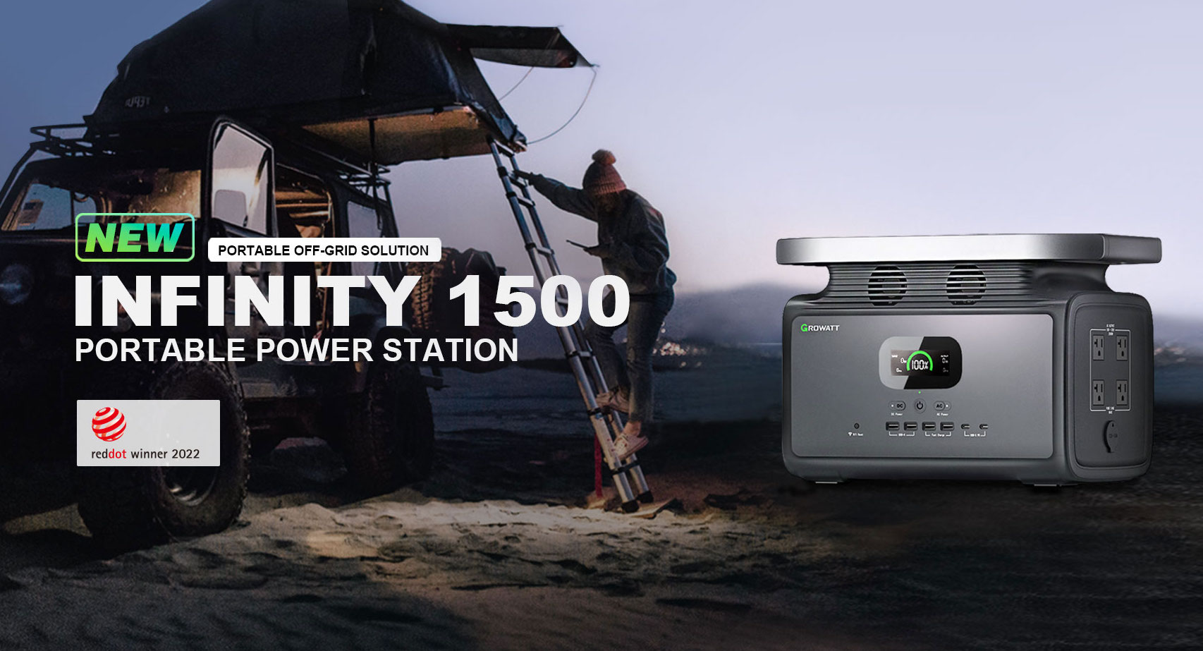 Growatt Portable Power Station_Infinity 1500 Growatt releases new portable power station with solar input