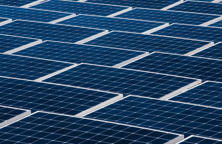 float nrel stock September 12, 2018 - The City of Walden, Johnson Controls, and GRID, celebrated the completion of a floating PV array on a Walden water retention pond at the City's water treatment facility in Walden, CO. (Photo by Dennis Schroeder / NREL)