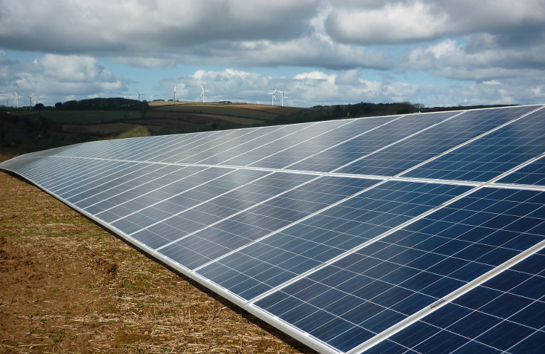 solar wind stock field UGE developing 1-MW community solar project on capped Maine landfill