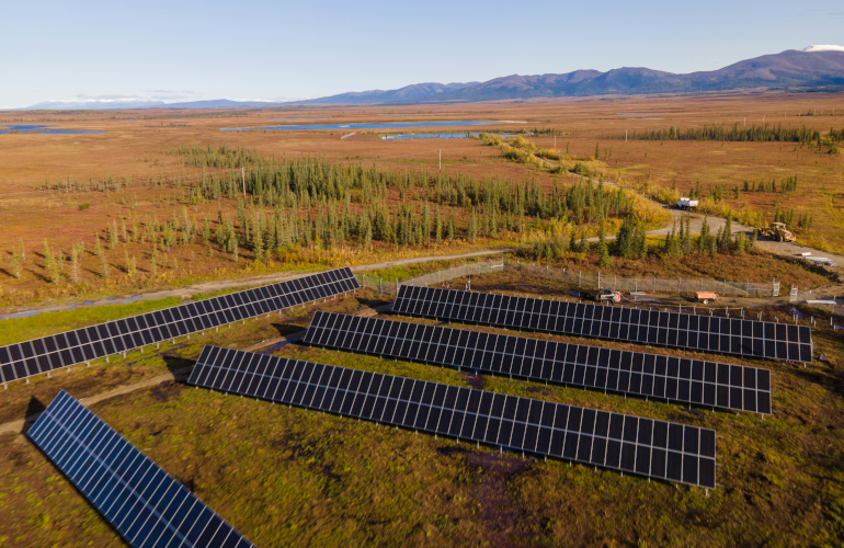 Shungnak Solar Array Blue Planet Energy solar + storage microgrid helps remote Alaskan community limit diesel fuel usage