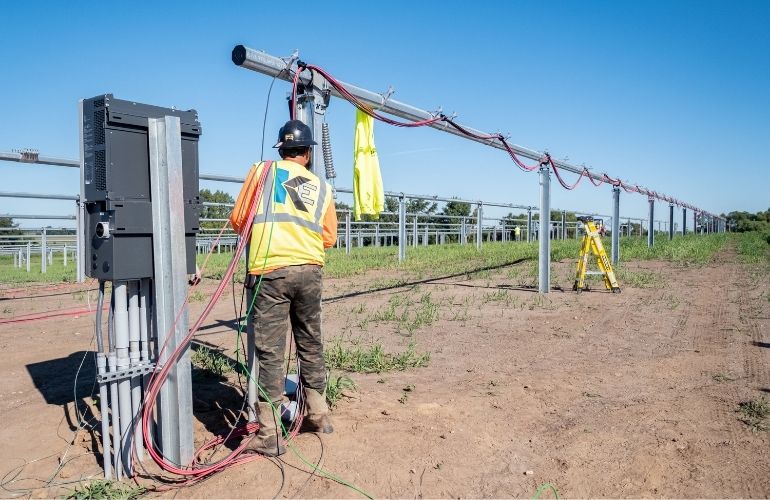 wire management knobelsdorff enterprises Customization is king in large-scale solar wire management