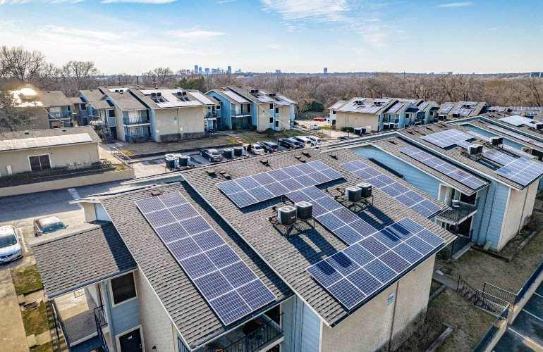 the solar company multi family residential stock Credit: The Solar Company