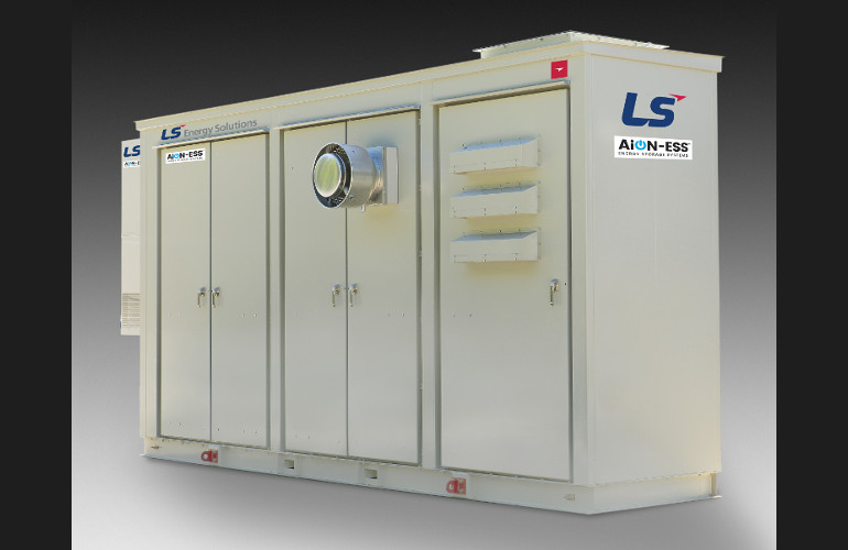 ls-aion-ess First AiON energy storage system from LS-ES to be deployed in New Jersey