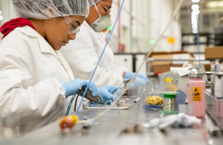 Maxeon manufacturing Solar panel assembly at Maxeon's facility in Mexico