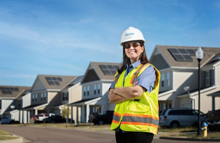 corvias Onyx Construction installs rooftop solar on 350 more homes at Kansas military base