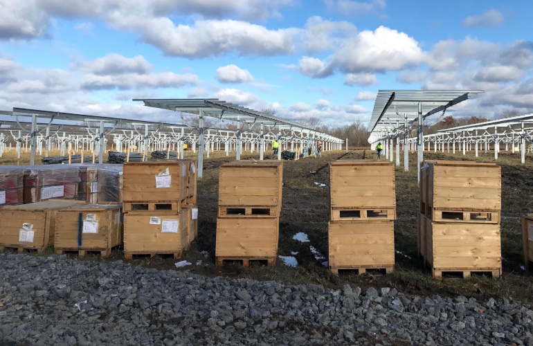 EdenRenewables_ElmbrookCommunitySolarSite_Schodack 8 pollinator-friendly community solar projects now in construction in New York