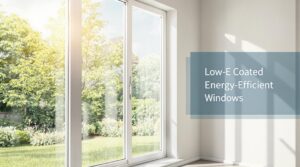 Energy-efficient windows with low-e coatings