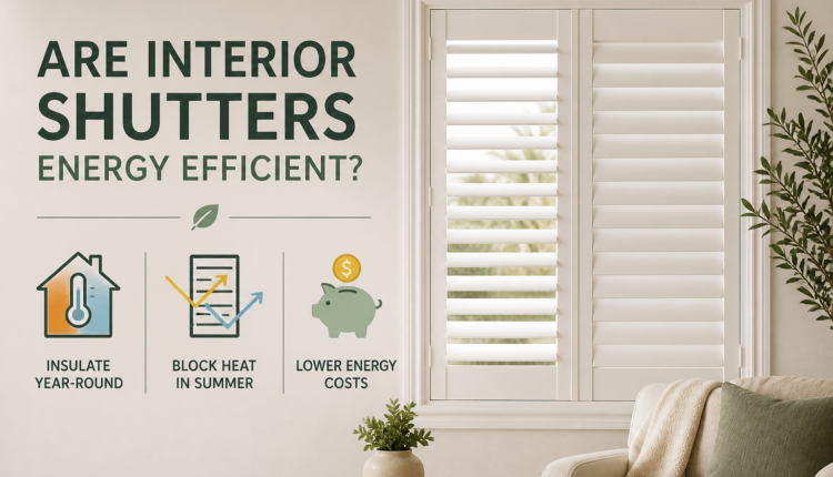 Energy efficiency with interior shutters